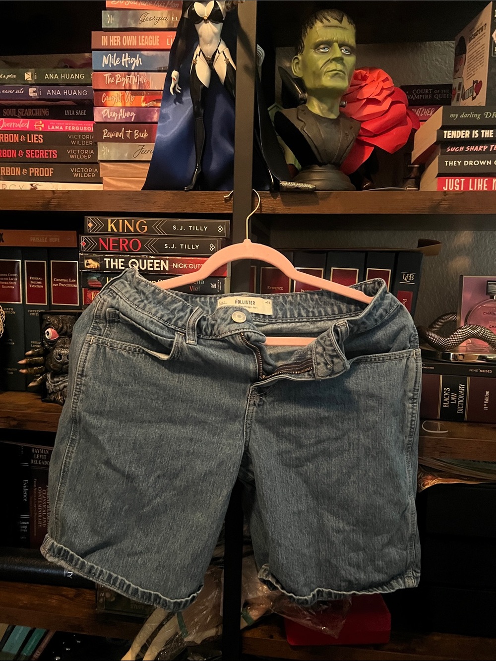 Hollister Light Blue Denim Jean Shorts